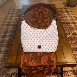 Dooney & Bourke white and Brown shoulder Bag